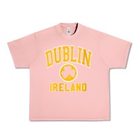 Salmon womens dublin ireland varsity style shamrock green with amber print v Urban Heavy Tee - linhVisuals