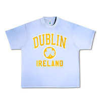 Grape Ice womens dublin ireland varsity style shamrock green with amber print v Urban Heavy Tee - linhVisuals