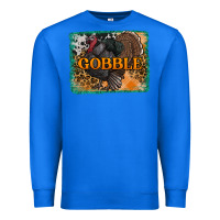 True Royal thanksgiving turkey gobble with background Premium Sweatshirt - RanaPortraitStore