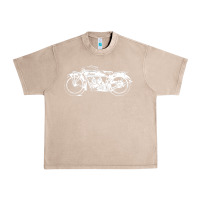 French Oak indian scout motorcycle Urban Heavy Tee - linhVisuals