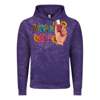 Cloud Purple western sunflowers nail boss Vintage Hoodie - Artiststas