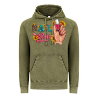 Western Sunflowers Nail Boss Vintage Hoodie | Teevron