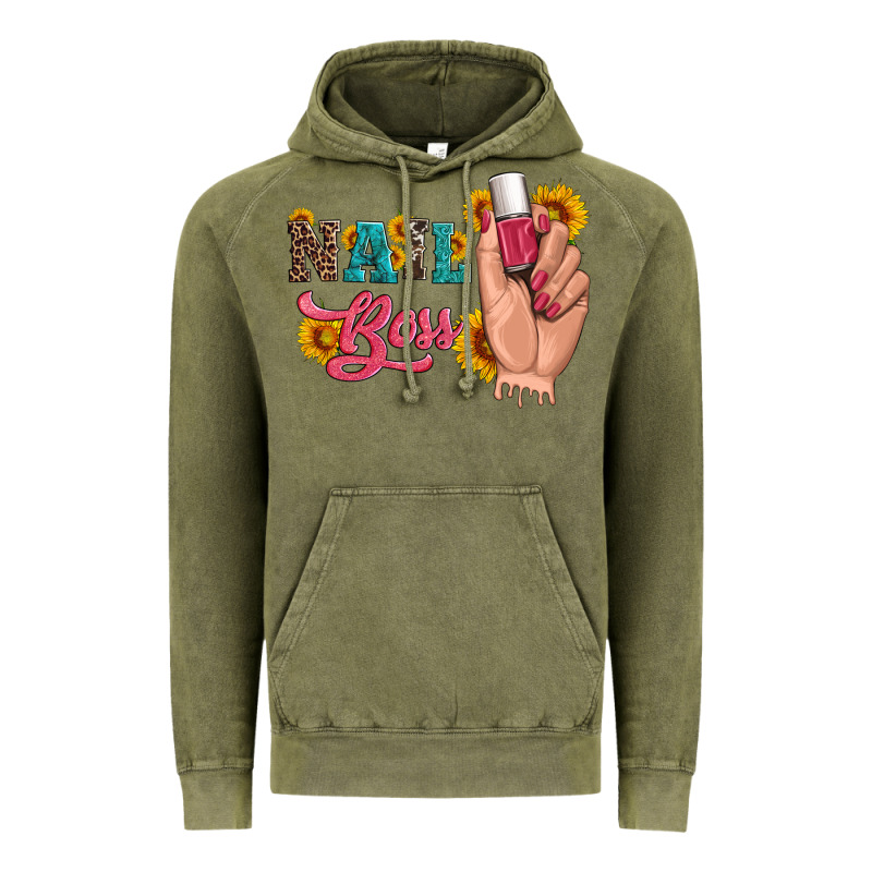 Western Sunflowers Nail Boss Vintage Hoodie by Artiststas | Teevron