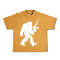 Peanut Butter bigfoot with rifle sasquatch 2nd amendment gun t shirt Urban Heavy Tee - linhVisuals