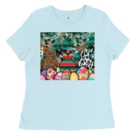 Baby Blue easter Ladies Tee - CowhideDigitalArt