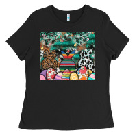 Black easter Ladies Tee - CowhideDigitalArt