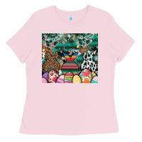 Bubblegum Pink easter Ladies Tee - CowhideDigitalArt