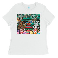 White easter Ladies Tee - CowhideDigitalArt