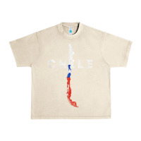 Sandshell chilean map and flag   distressed chile souvenir t shirt Urban Heavy Tee - linhVisuals