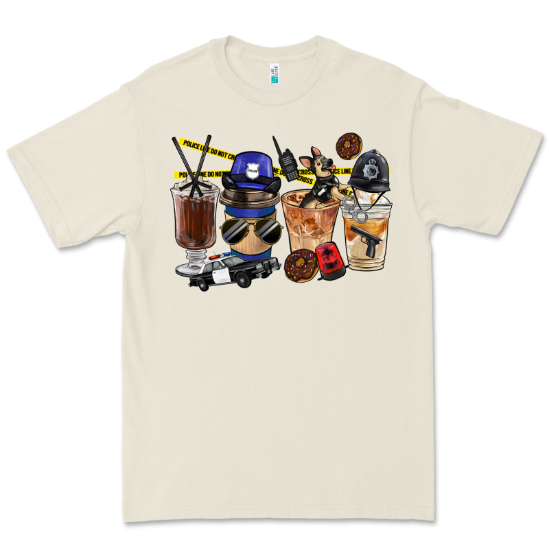 Police Coffee Cups Premium Tee by FaDigitalArtStudio | Teevron