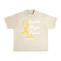 Sandshell sarcoma awareness t  shirt sarcoma awareness faith hope love   in this Urban Heavy Tee - linhVisuals