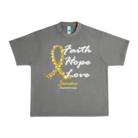 Tornado sarcoma awareness t  shirt sarcoma awareness faith hope love   in this Urban Heavy Tee - linhVisuals