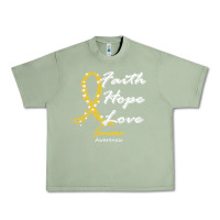 Oil Green sarcoma awareness t  shirt sarcoma awareness faith hope love   in this Urban Heavy Tee - linhVisuals