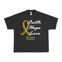 Pigment Black sarcoma awareness t  shirt sarcoma awareness faith hope love   in this Urban Heavy Tee - linhVisuals