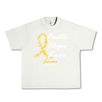 Pistachio sarcoma awareness t  shirt sarcoma awareness faith hope love   in this Urban Heavy Tee - linhVisuals