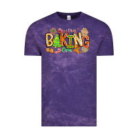 Cloud Purple Christmas Baking Crew Vintage Tee - CowhideDigitalArt