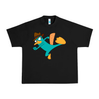 Black perry the platypus Urban Heavy Tee - linhVisuals