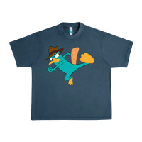 Midnight Navy perry the platypus Urban Heavy Tee - linhVisuals