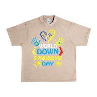 French Oak world down syndrome day t shirt support and awareness 3.21 t shirt Urban Heavy Tee - linhVisuals