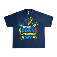 Navy world down syndrome day t shirt support and awareness 3.21 t shirt Urban Heavy Tee - linhVisuals