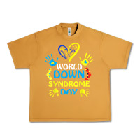 Peanut Butter world down syndrome day t shirt support and awareness 3.21 t shirt Urban Heavy Tee - linhVisuals