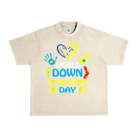 Sandshell world down syndrome day t shirt support and awareness 3.21 t shirt Urban Heavy Tee - linhVisuals