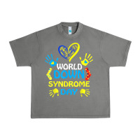Tornado world down syndrome day t shirt support and awareness 3.21 t shirt Urban Heavy Tee - linhVisuals