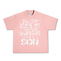 Salmon you can't scare me i have four daughters and a son funny dad t shirt Urban Heavy Tee - linhVisuals