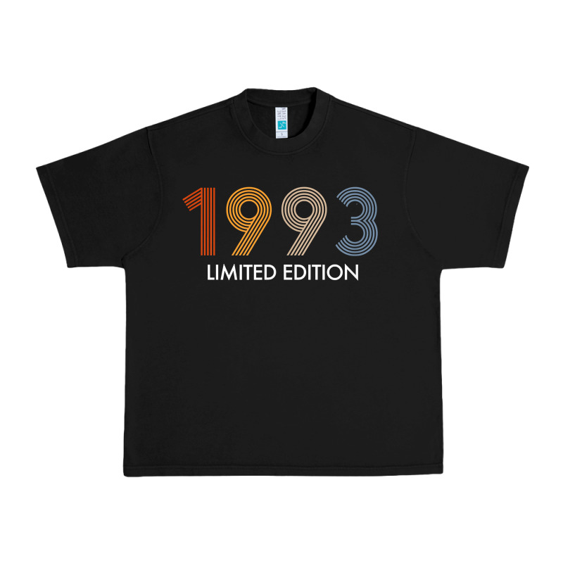 Retro 29 Years Vintage 1993 Limited Edition 29th Birthday T Shirt Urban Heavy Tee by linhVisuals | Teevron