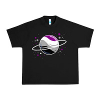 Black asexual outer space planet ace pride t shirt Urban Heavy Tee - linhVisuals
