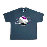 Midnight Navy asexual outer space planet ace pride t shirt Urban Heavy Tee - linhVisuals
