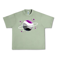 Oil Green asexual outer space planet ace pride t shirt Urban Heavy Tee - linhVisuals