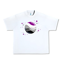 White asexual outer space planet ace pride t shirt Urban Heavy Tee - linhVisuals