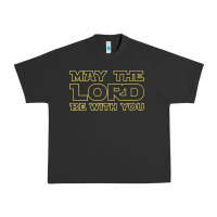 Pigment Black may the lord be with you by jesus surfed apparel co premium t shirt Urban Heavy Tee - linhVisuals