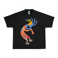 Black dancing kokopelli southwestern usa native american symbol t shirt Urban Heavy Tee - linhVisuals