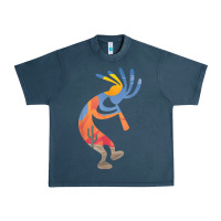 Midnight Navy dancing kokopelli southwestern usa native american symbol t shirt Urban Heavy Tee - linhVisuals