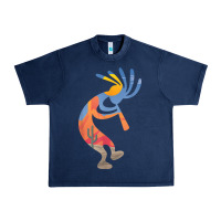 Navy dancing kokopelli southwestern usa native american symbol t shirt Urban Heavy Tee - linhVisuals