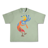 Oil Green dancing kokopelli southwestern usa native american symbol t shirt Urban Heavy Tee - linhVisuals