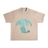 French Oak bigfoot riding loch ness monster sasquatch ufo abduction pullover hood Urban Heavy Tee - linhVisuals