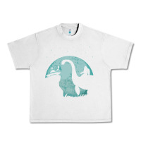 Lunar Rock bigfoot riding loch ness monster sasquatch ufo abduction pullover hood Urban Heavy Tee - linhVisuals
