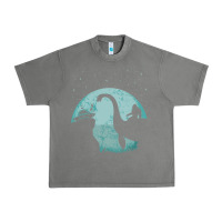 Tornado bigfoot riding loch ness monster sasquatch ufo abduction pullover hood Urban Heavy Tee - linhVisuals