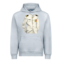 Heather Grey us navy Urban Hoodie - RanaPortraitStore