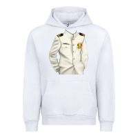 White us navy Urban Hoodie - RanaPortraitStore