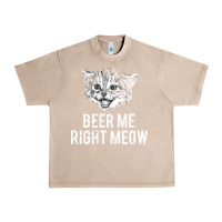 French Oak beer me right meow Urban Heavy Tee - linhVisuals