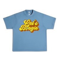 Pebble Blue lets boogie shirt vintage dancing 1980s disco themed party t shirt Urban Heavy Tee - linhVisuals