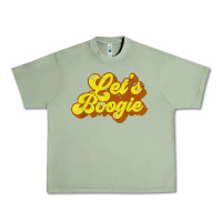 Oil Green lets boogie shirt vintage dancing 1980s disco themed party t shirt Urban Heavy Tee - linhVisuals