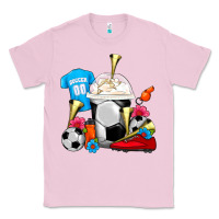Bubblegum Pink Soccer Frappe Coffee Classic Tee - FaDigitalArtStudio