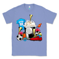 Colony Blue Soccer Frappe Coffee Classic Tee - FaDigitalArtStudio