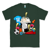 Sports Green Soccer Frappe Coffee Classic Tee - FaDigitalArtStudio
