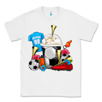 White Soccer Frappe Coffee Classic Tee - FaDigitalArtStudio